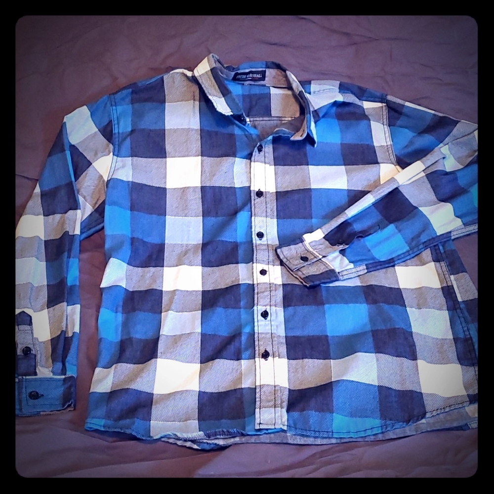 Fredd Marshall Men's plaid shirt